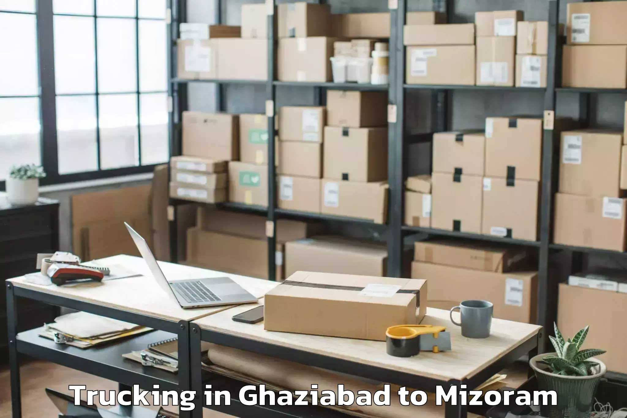 Efficient Ghaziabad to Siaha Trucking